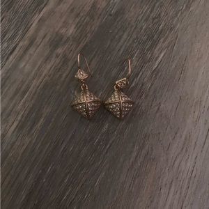 Gold juicy couture earrings